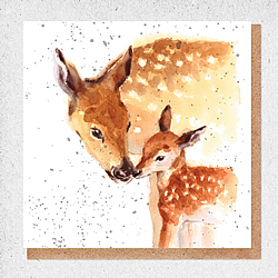 Momma Deer And Baby Card Momma Deer And Baby Card
