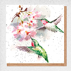 Hummingbirds Card Hummingbirds Card