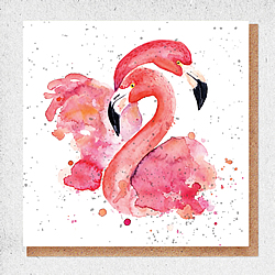 Flamingos Card Flamingos Card