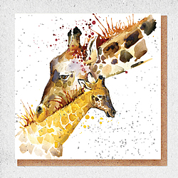 Giraffes Card Giraffes Card