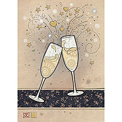 Champagne Glasses Card