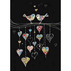 Bird Hearts Card