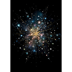 Gold Starburst Card Gold Starburst Card