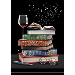 Wine And Books Card Wine And Books Card