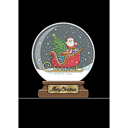 Sleigh Globe Card