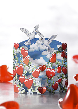 Doves & Hearts Card Doves & Hearts Card