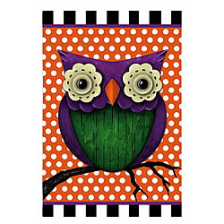 Happy Hoo-lloween Card with Garden Flag