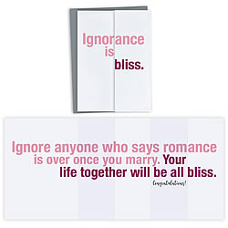 Ignorance Is Bliss Card Ignorance Is Bliss Card