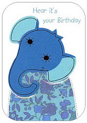 Elephant Birthday Felt Card