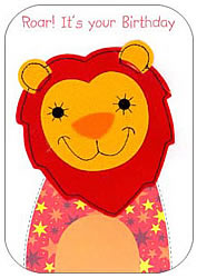 Lion Birthday Felt Card