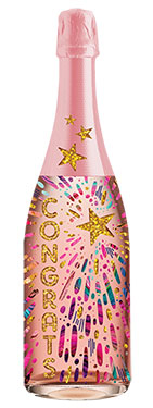 Congrats Explosion Champagne Bottle Card