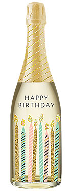 Birthday Candles Champagne Bottle Card Birthday Candles Champagne Bottle Card