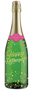 Happy Retirement Champagne Bottle Card