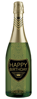 Art Deco Champagne Bottle Card (Birthday) Art Deco Champagne Bottle Card (Birthday)