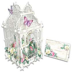 Flower Cage Card with Gift Tag Flower Cage Card with Gift Tag