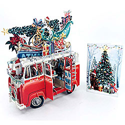 Santa's Camper Card with Gift Tag Santa's Camper Card with Gift Tag