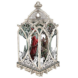 White Lantern Christmas Card with Gift Tag White Lantern Christmas Card with Gift Tag