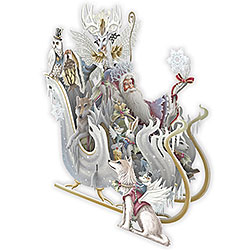Christmas Snow Santa Card Christmas Snow Santa Card