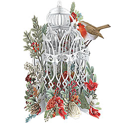 Christmas Flower Cage Christmas Flower Cage