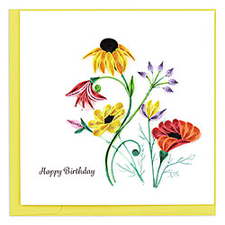 Wildflower Birthday Blooms Card Wildflower Birthday Blooms Card