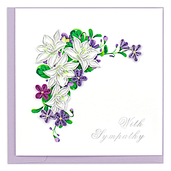 Flower Sympathy Card Flower Sympathy Card