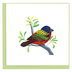 Painted Bunting Card