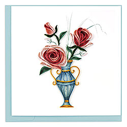 Victorian Rose Bouquet Card Victorian Rose Bouquet Card