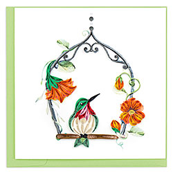 Hummingbird Swing Card