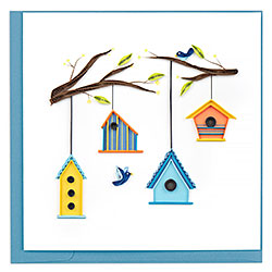 Birdhouse Tree Card