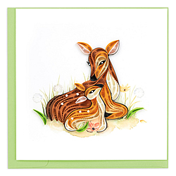 Doe And Fawn Card