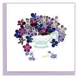 Violet Bouquet Card Violet Bouquet Card