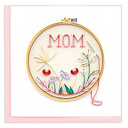 Mom Cross Stitch Card Mom Cross Stitch Card