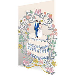 Couple On Cake Card Couple On Cake Card