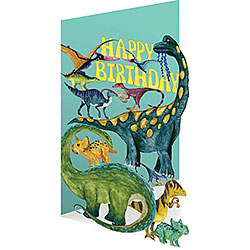 Dinosaur Land Birthday Card Dinosaur Land Birthday Card
