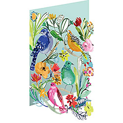 Birds & Flowers Light Card