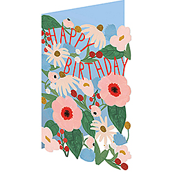 Pink Flowers Card