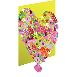 Flower Heart Card Flower Heart Card