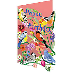 Happy Birthday Birds Card Happy Birthday Birds Card