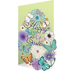 Butterfly Easter Egg Card Butterfly Easter Egg Card