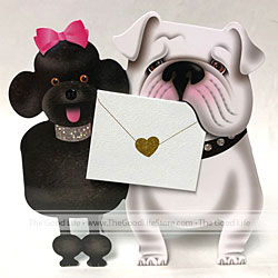 Curlychops Card (Bullog & Poodle)