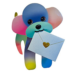 Pompom Card (Poodle)