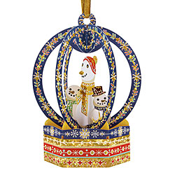 Snowmen Snow Globe Card