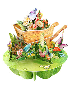 Wheelbarrow Of Flowers Card Wheelbarrow Of Flowers Card