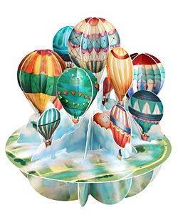 Hot Air Balloons Card