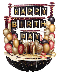 Happy Birthday Balloons Card Happy Birthday Balloons Card