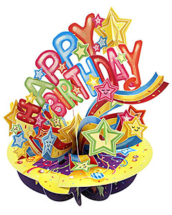 Happy Birthday Shooting Stars Card Happy Birthday Shooting Stars Card