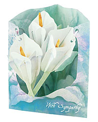 Lilies (With Sympathy) Card Lilies (With Sympathy) Card