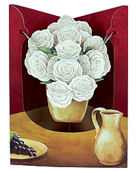 Vase of Roses Card Vase of Roses Card