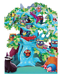 Woodland Tree of Birds Card Woodland Tree of Birds Card