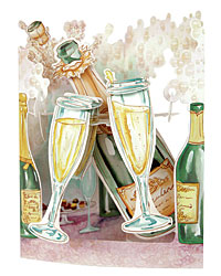 Champagne Celebration Card Champagne Celebration Card